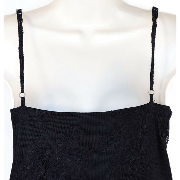 Sam Edelman Womens Bohemian Rhapsody Lace Dress Medium Fringe Flapper Black NEW - Picture 7 of 12